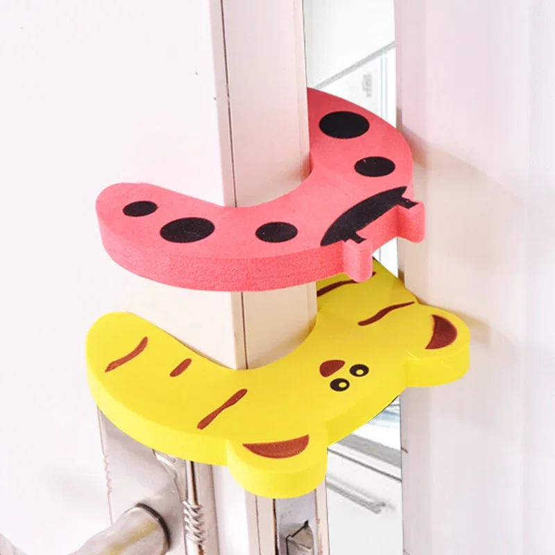 2/5pcs Baby Safety Door Stopper for Newborn Furniture Protection Anti-pinch Hand Cute Animal Care Child Lock Finger Protector
