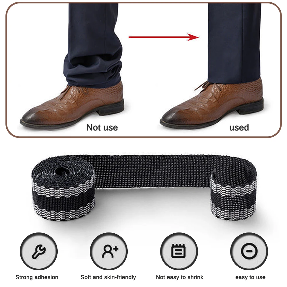 1-10M Self-Adhesive Pants Hem Paste Tape Trouser Edge Paste Iron-on Pant Shorten Repair Jean Hemming Tape For DIY Sewing Fabric
