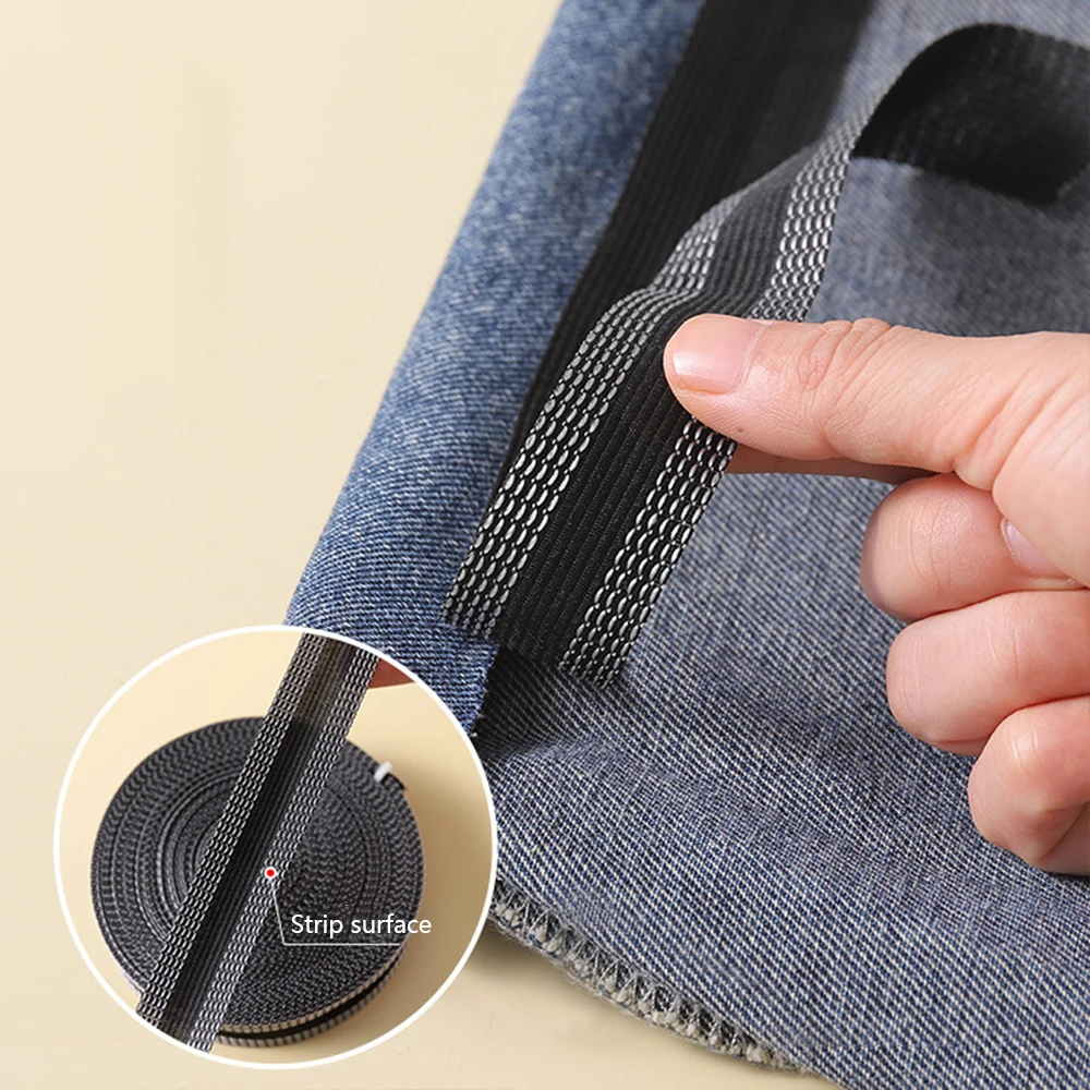 1-10M Self-Adhesive Pants Hem Paste Tape Trouser Edge Paste Iron-on Pant Shorten Repair Jean Hemming Tape For DIY Sewing Fabric