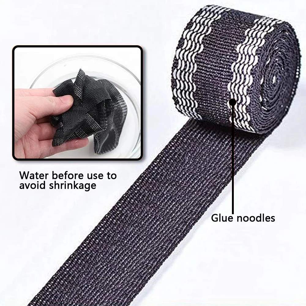 1-10M Self-Adhesive Pants Hem Paste Tape Trouser Edge Paste Iron-on Pant Shorten Repair Jean Hemming Tape For DIY Sewing Fabric