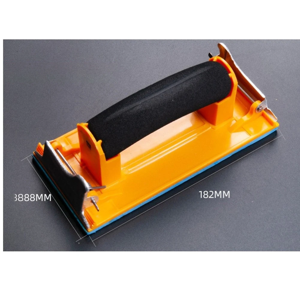 1pc Sandpaper Holder Grinding Polishing Tool hand sander Woodworking Abrasive Tool Wall Sand Board Wi/ Metal Clip for wood metat