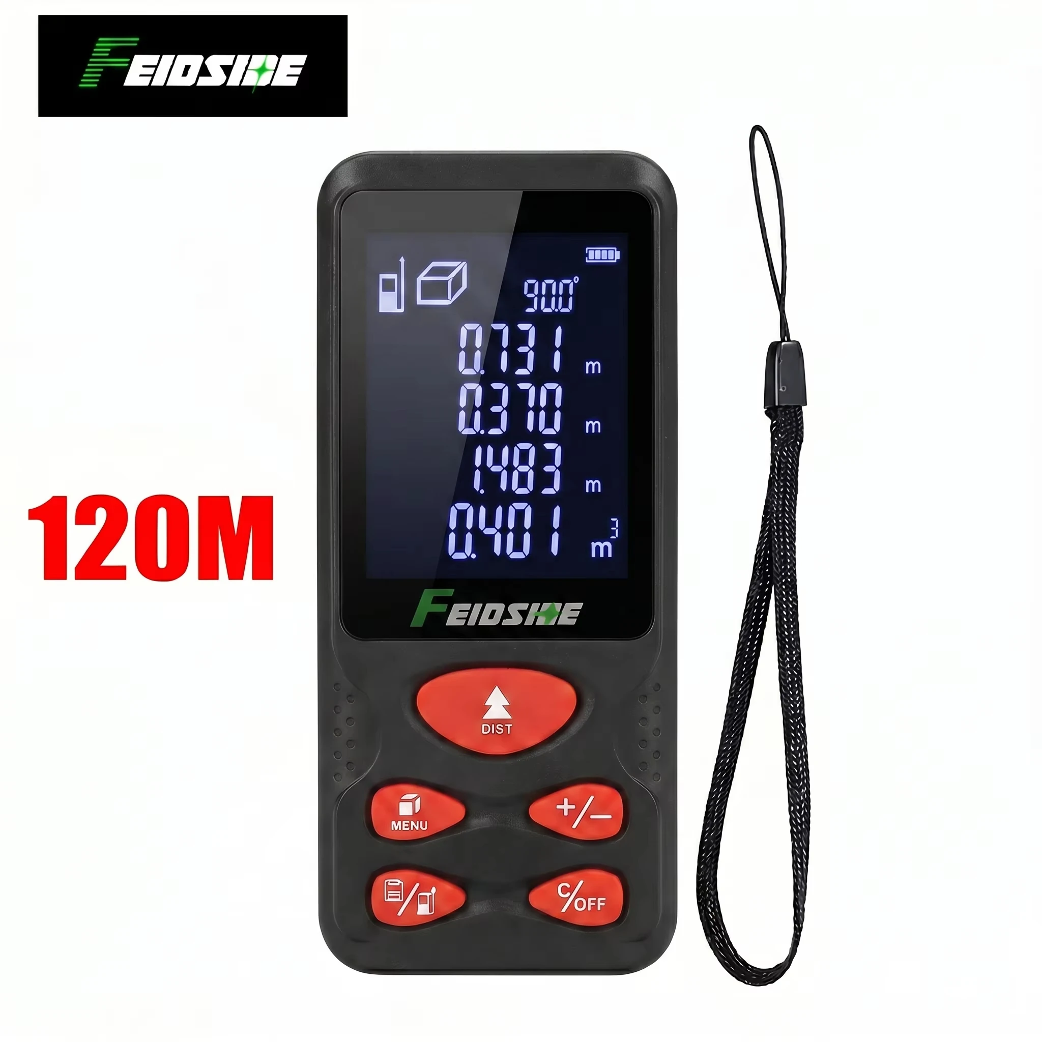 HAUPTSON 70/100M Laser Rangefinder Distance Meter Rangefinder Laser Tape Range Finder Building