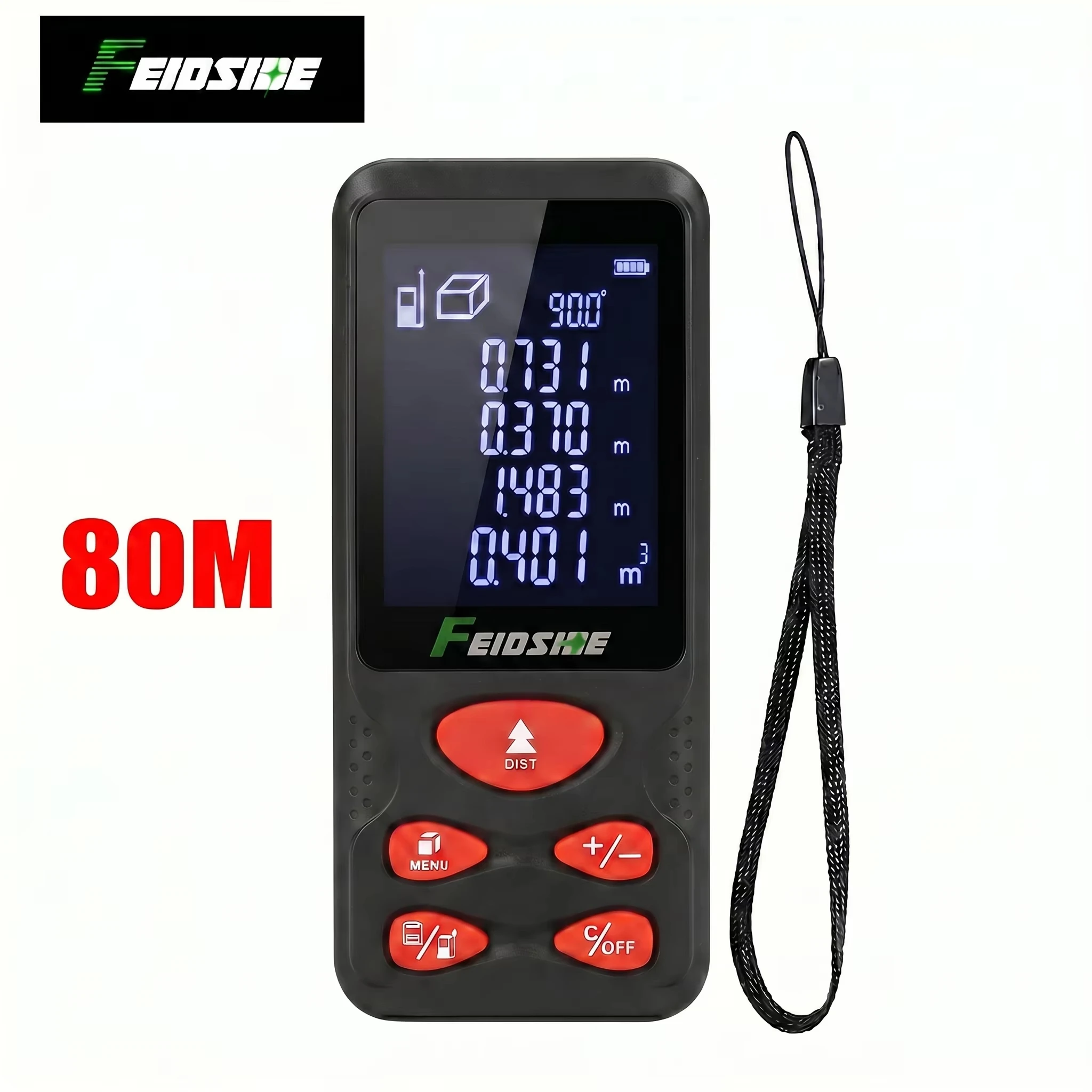 HAUPTSON 70/100M Laser Rangefinder Distance Meter Rangefinder Laser Tape Range Finder Building