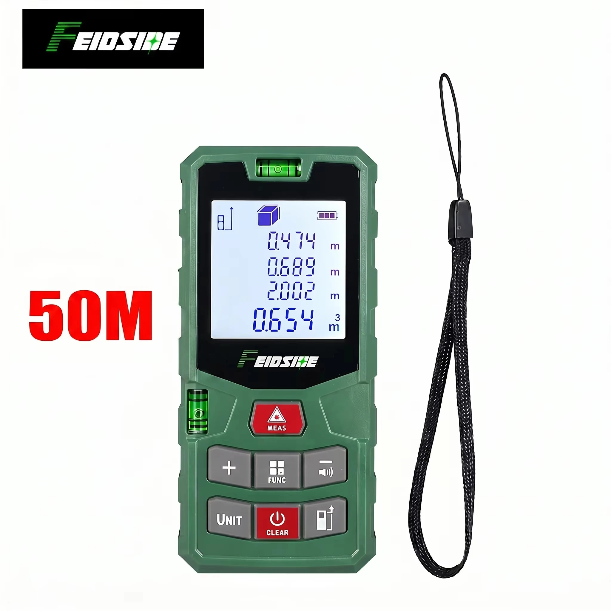 HAUPTSON 70/100M Laser Rangefinder Distance Meter Rangefinder Laser Tape Range Finder Building