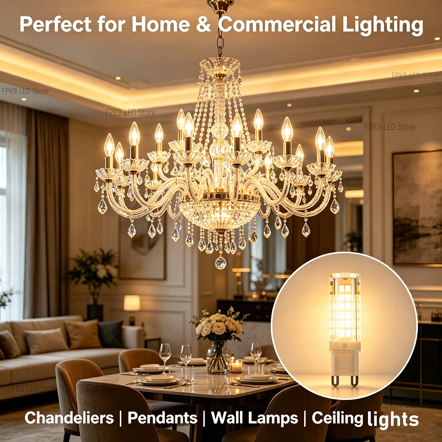 G9 LED Lamp 7W 9W 12W 15W 18W AC 220V Led Bulb SMD 2835 G9 Light Replace 30/40W Halogen Lamp Light for Home Useful Corn Light
