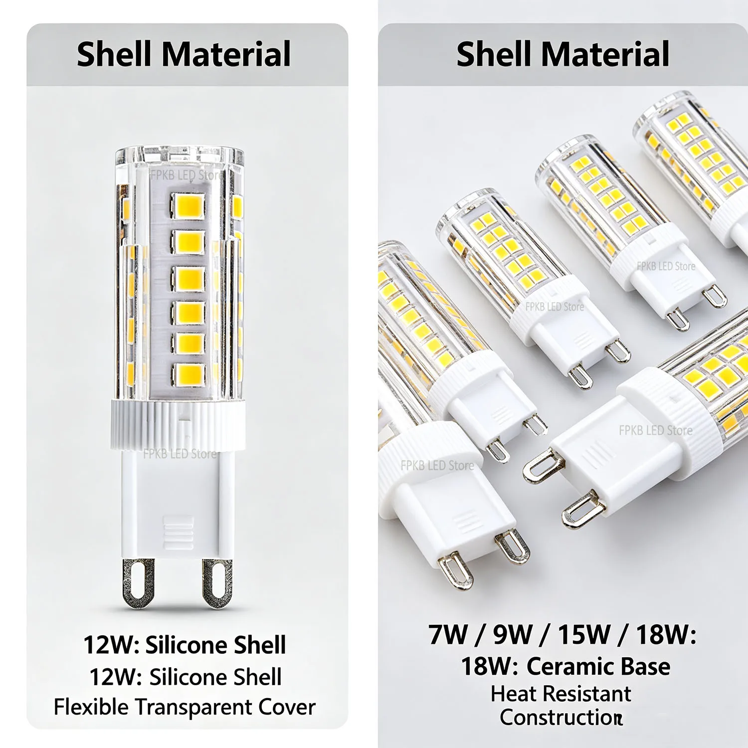 G9 LED Lamp 7W 9W 12W 15W 18W AC 220V Led Bulb SMD 2835 G9 Light Replace 30/40W Halogen Lamp Light for Home Useful Corn Light