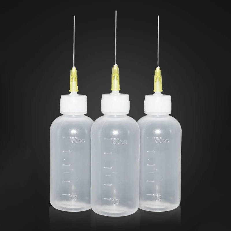 50ML Plastic Liquid Alcohol Bottle For Dispenser Rosin Solder Flux Paste For Phone PCB Cleaning Welding Repair Tools