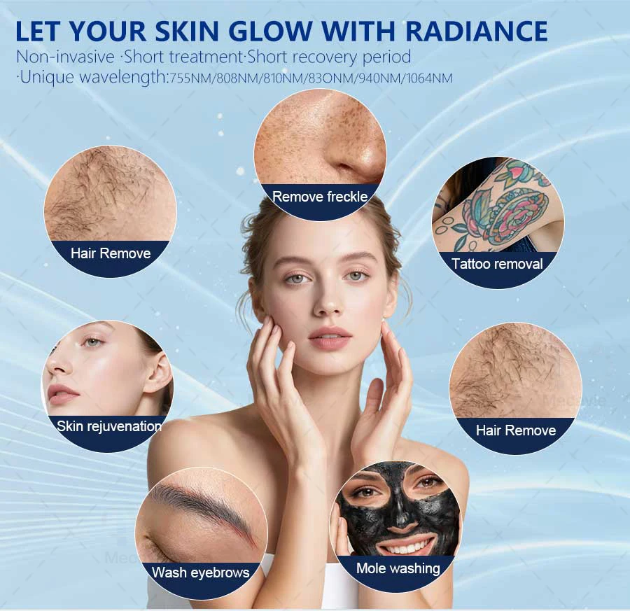World Premiere 5000W FAC Technology High Power 808 830 8101064 755 940 6 Waves Ice Point Diode Laser Hair Removal Machine Salon