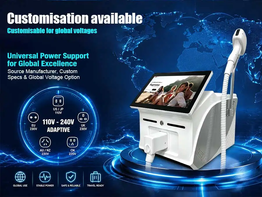 World Premiere 5000W FAC Technology High Power 808 830 8101064 755 940 6 Waves Ice Point Diode Laser Hair Removal Machine Salon