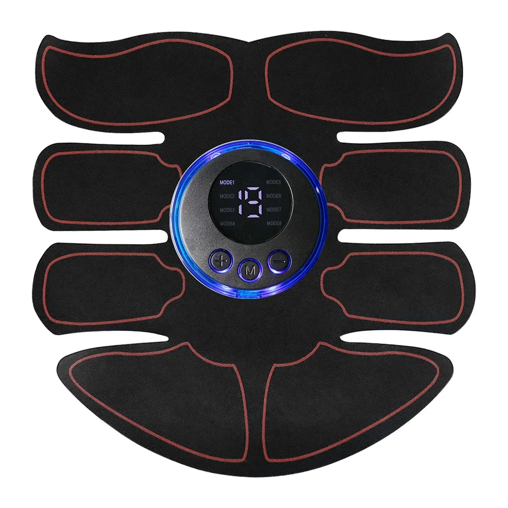 8 Modes EMS Wireless Muscle Stimulator Fitness Trainer ABS Abdominal Electric Weight Loss Body Slimming Massageador USB Charging