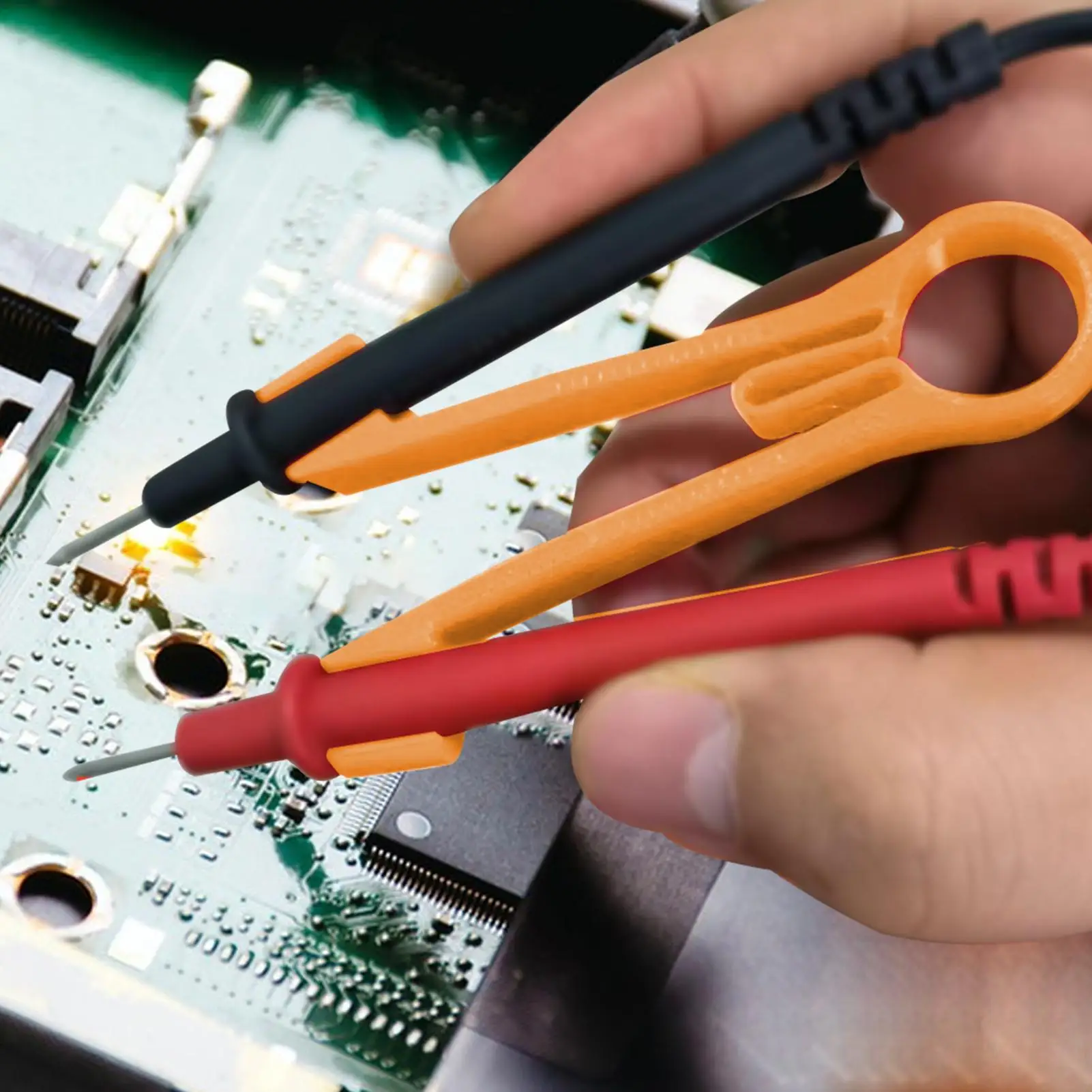 Multimeter Probe Holder Test Meter Probes Clamping Tool Electrical Testing Power Supplies Ergonomic Repairing Accessories