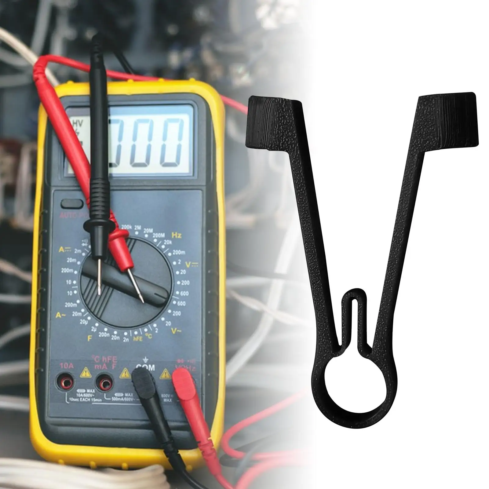 Multimeter Probe Holder Test Meter Probes Clamping Tool Electrical Testing Power Supplies Ergonomic Repairing Accessories