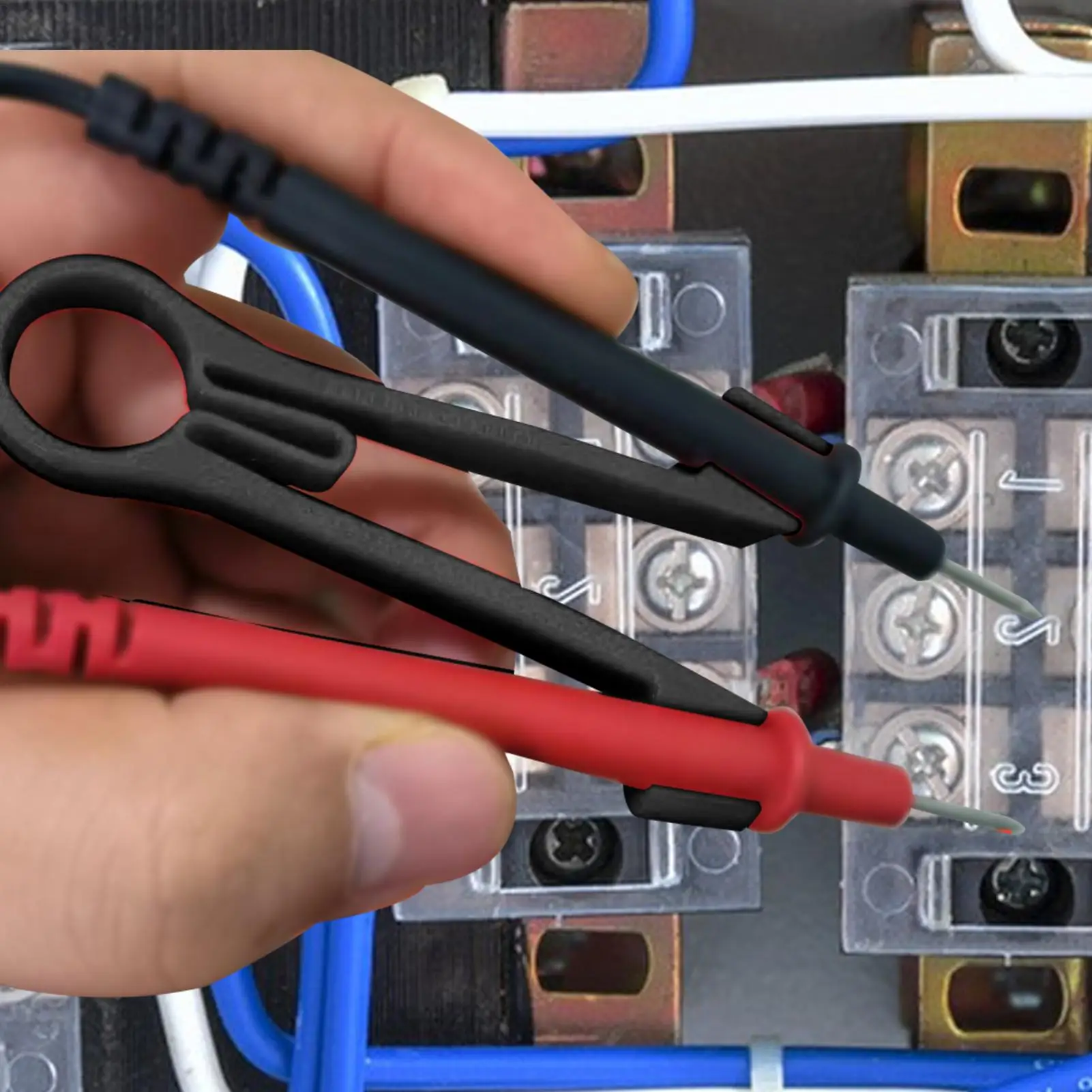 Multimeter Probe Holder Test Meter Probes Clamping Tool Electrical Testing Power Supplies Ergonomic Repairing Accessories