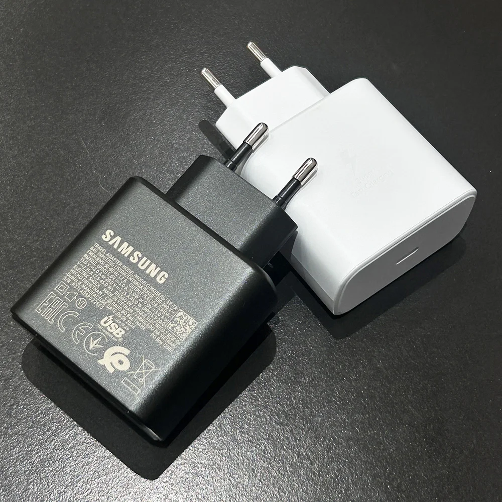 Samsung 45W PD Charger Super Fast Charging For Galaxy S25 Ultra Plus FE S24 S23 S22 A56 A55 A36 A17 EU Adapter 5A Type C Cable