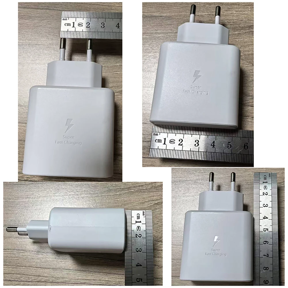 Samsung 45W PD Charger Super Fast Charging For Galaxy S25 Ultra Plus FE S24 S23 S22 A56 A55 A36 A17 EU Adapter 5A Type C Cable