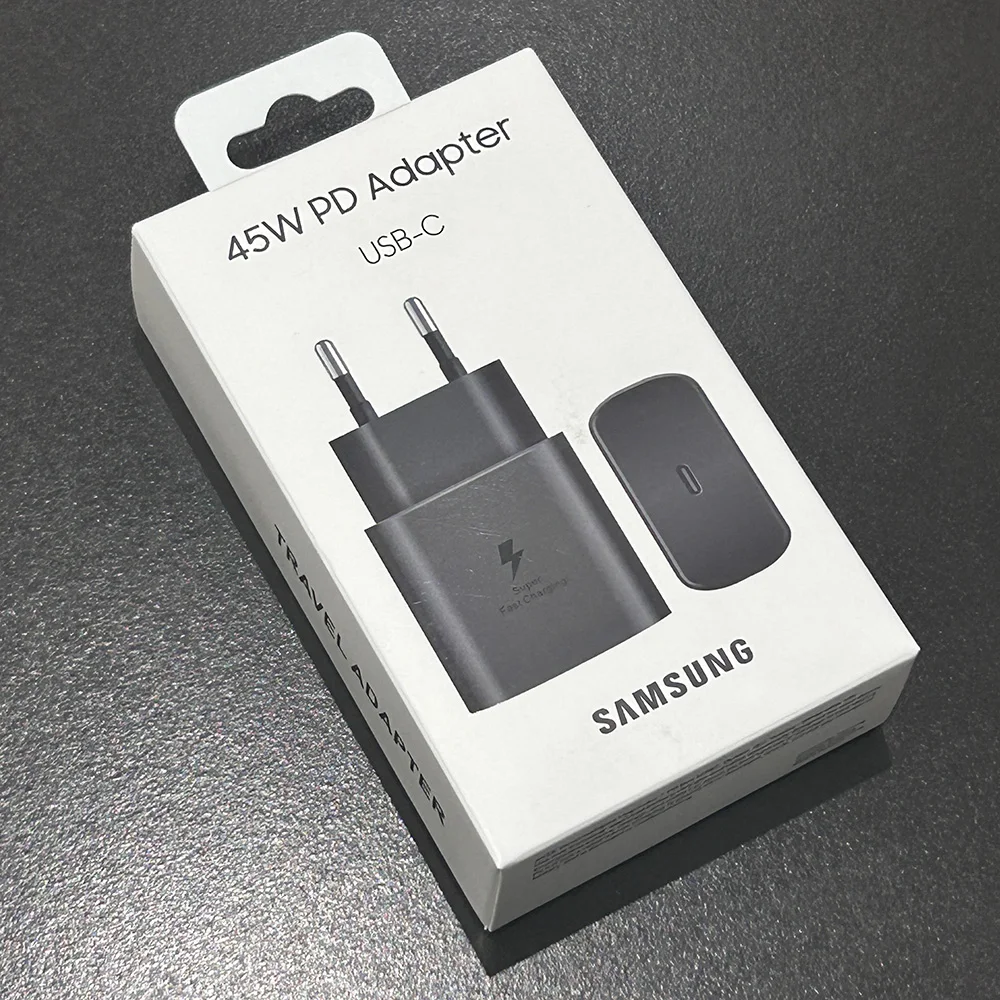 Samsung 45W PD Charger Super Fast Charging For Galaxy S25 Ultra Plus FE S24 S23 S22 A56 A55 A36 A17 EU Adapter 5A Type C Cable
