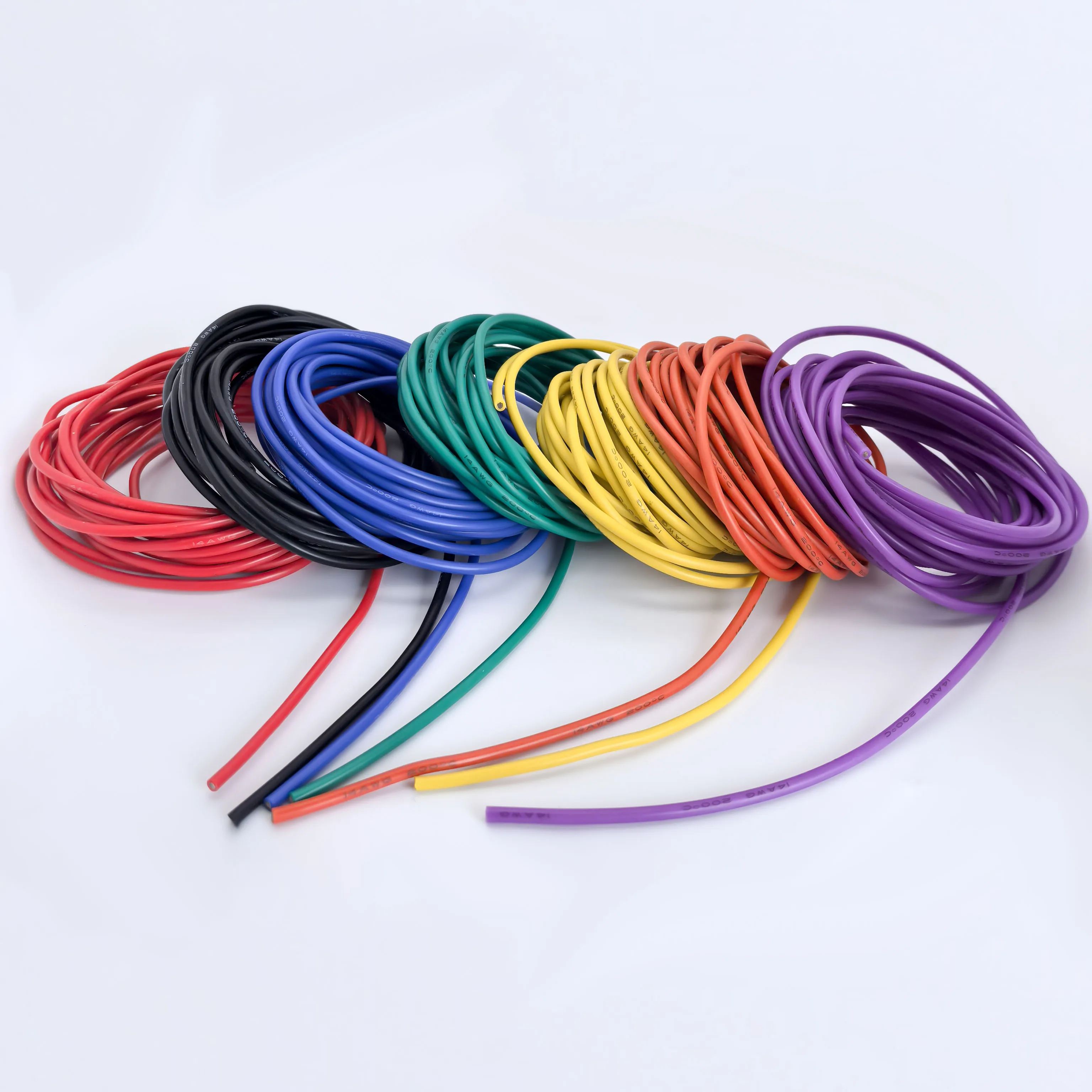 14/16/18/20/22/24/26/28/30 AWG Silicone Electric Wire 3 Meter/10ft- Soft, Flexible Tin-Copper Wire High Temperature Resistant