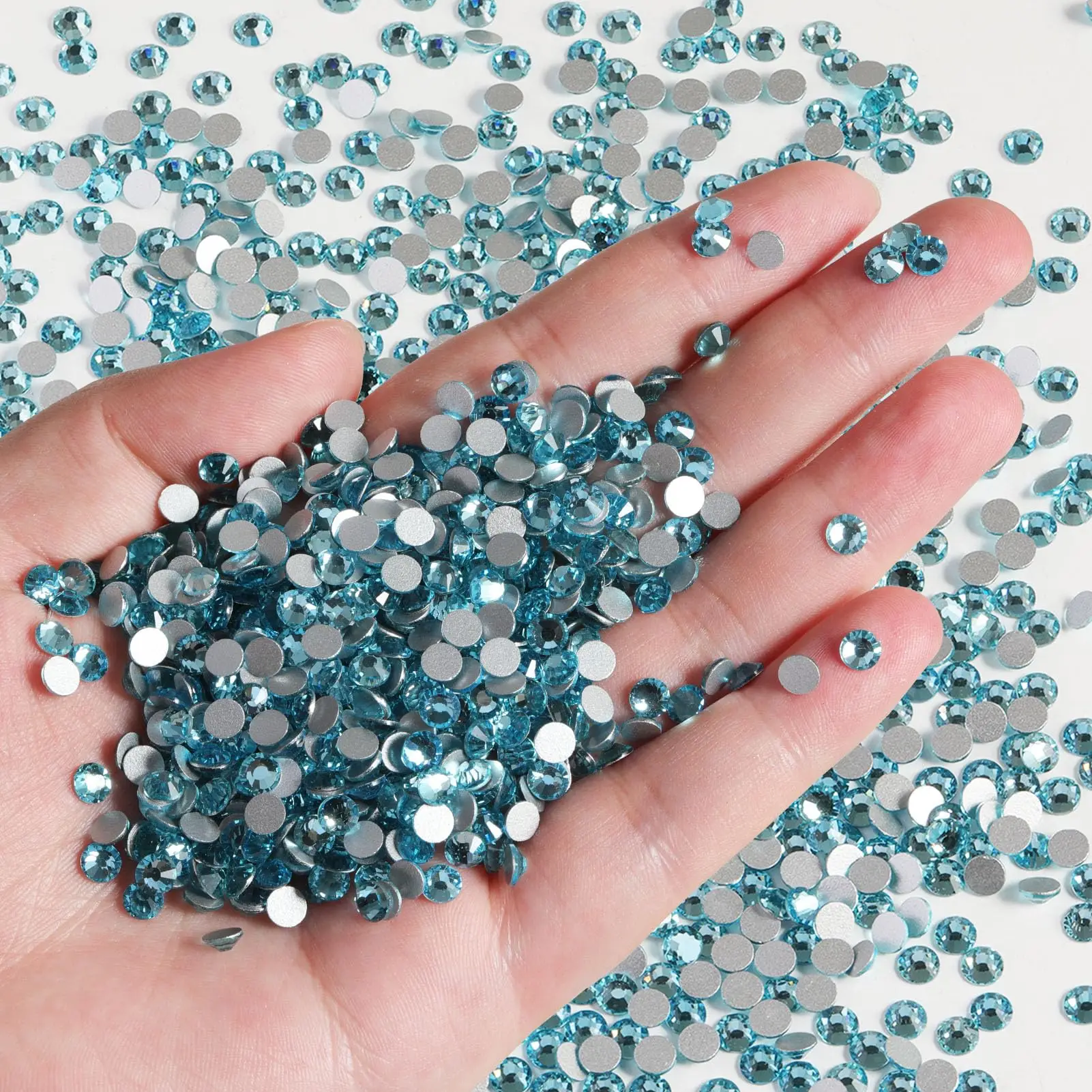 1000pcs Non Hot Fix Rhinestones 2/3/4mm Round Resin Flatback Crystal Rhinestone DIY Nail Art Jewelry Garment Decorations Glue On