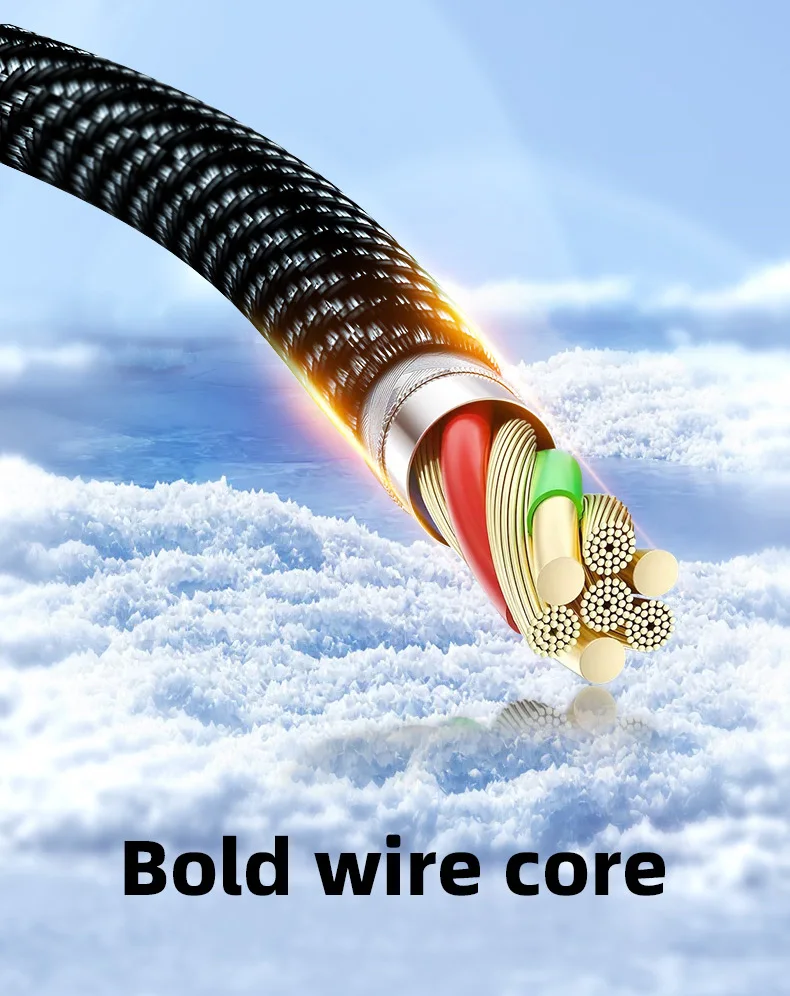 OOZCC LCD Watt Display Cable, Max 120W Super Fast Charging USB Type C Cable Data Transfer, USB A to Lightning for IPhone14 Pro