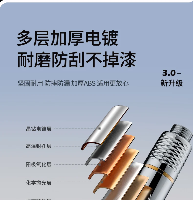 1pc Filtered Supercharged Shower Head Four-speed Adjustment With Water Seal Multi-functional Home Shower Bathroom Accessories