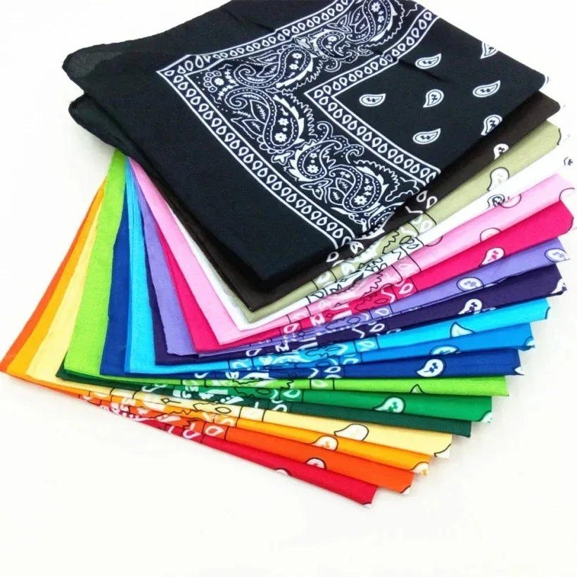 1/2/3/5PCs Unisex men women bandana hairband cowboy mens biker sports headwear wrist hairwrap single head wrap scarf