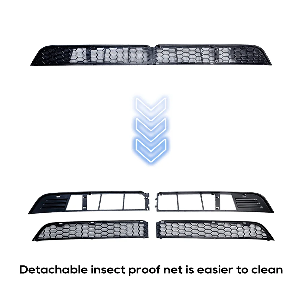 TESY For Tesla Model YL Y L / Y Launch Juniper Inner Vent Grille Lower Bumper Anti Insect Net Air Inlet Anti Dust Proof Cover