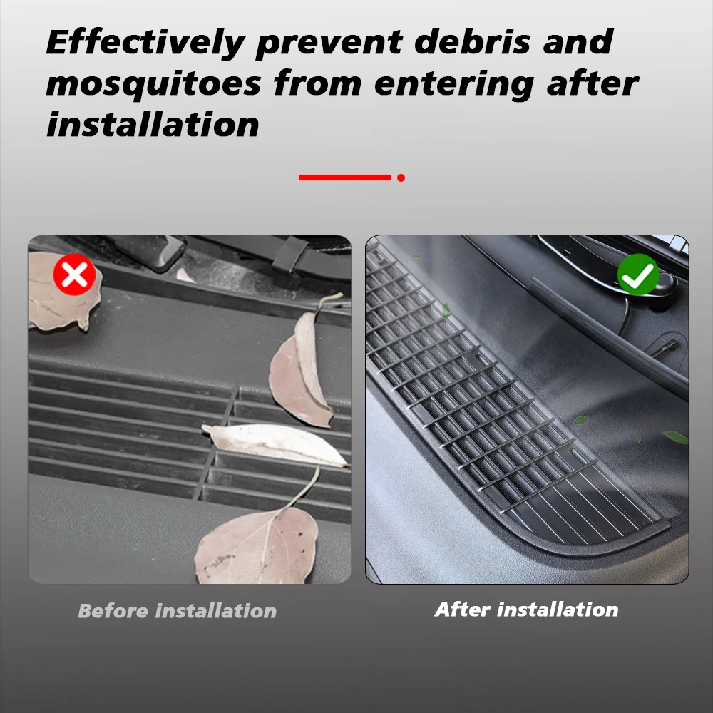 TESY For Tesla Model YL Y L / Y Launch Juniper Inner Vent Grille Lower Bumper Anti Insect Net Air Inlet Anti Dust Proof Cover