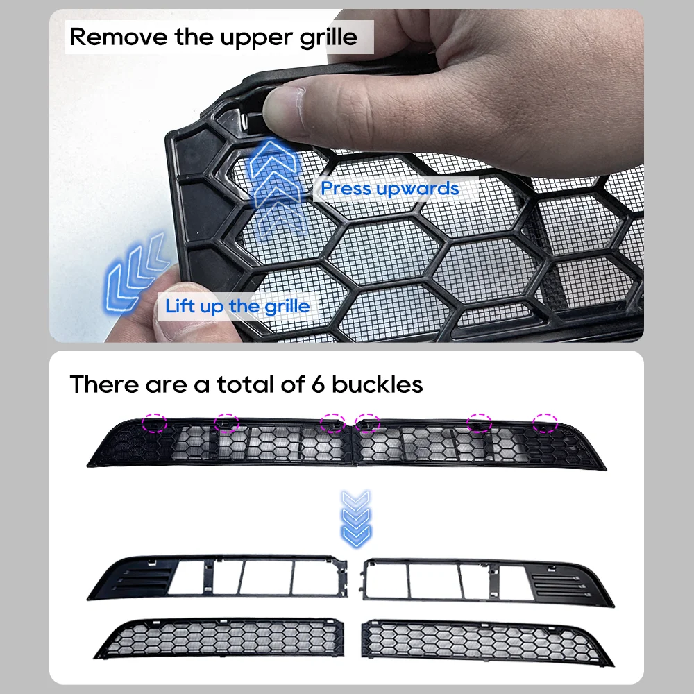 TESY For Tesla Model YL Y L / Y Launch Juniper Inner Vent Grille Lower Bumper Anti Insect Net Air Inlet Anti Dust Proof Cover