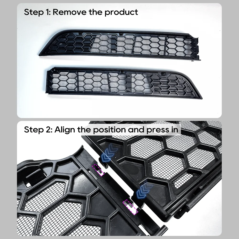 TESY For Tesla Model YL Y L / Y Launch Juniper Inner Vent Grille Lower Bumper Anti Insect Net Air Inlet Anti Dust Proof Cover