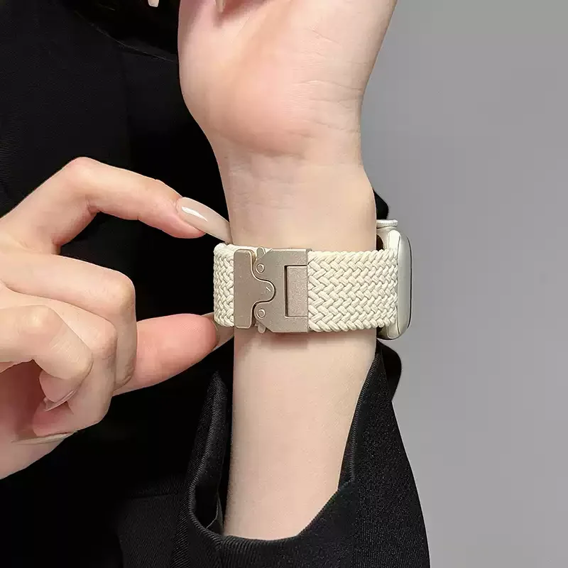 Parachute Straps for Apple Watch 10 11 Band 46/42mm 45mm Ultra 49mm 44mm 41mm Braided Bracelet Correa iWatch Series 9 8 SE 5 6 7