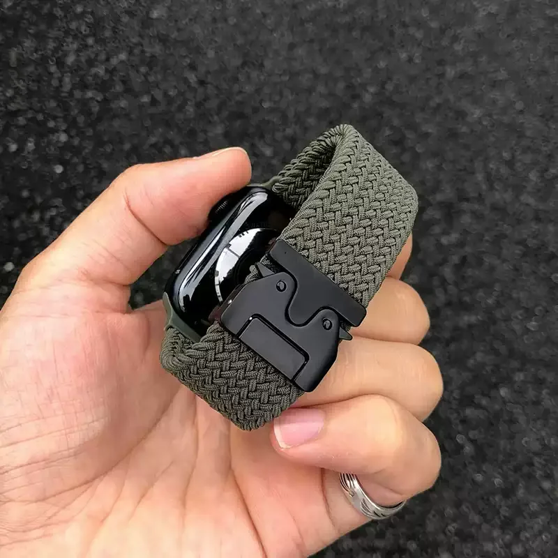 Parachute Straps for Apple Watch 10 11 Band 46/42mm 45mm Ultra 49mm 44mm 41mm Braided Bracelet Correa iWatch Series 9 8 SE 5 6 7