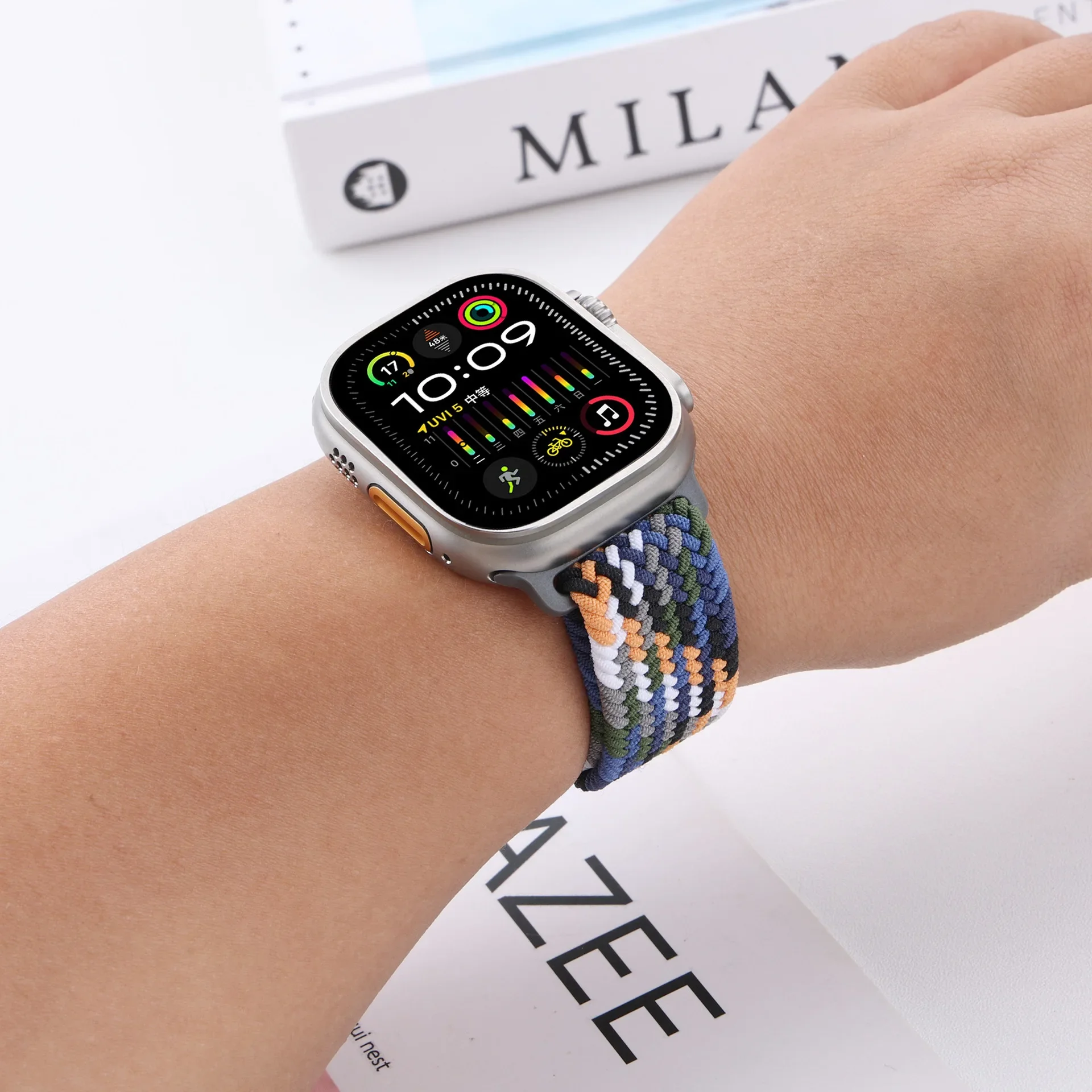 Parachute Straps for Apple Watch 10 11 Band 46/42mm 45mm Ultra 49mm 44mm 41mm Braided Bracelet Correa iWatch Series 9 8 SE 5 6 7