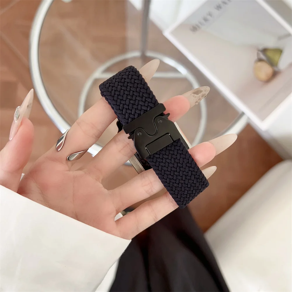Parachute Straps for Apple Watch 10 11 Band 46/42mm 45mm Ultra 49mm 44mm 41mm Braided Bracelet Correa iWatch Series 9 8 SE 5 6 7