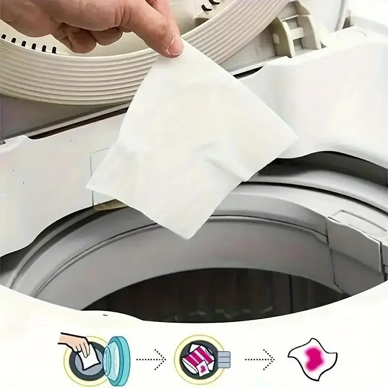 50Color Dye-Resistant Cloth for Laundry,No Chemical Composition,Mixed Laundry Anti-Penetration and Fade Protection,Universal Was