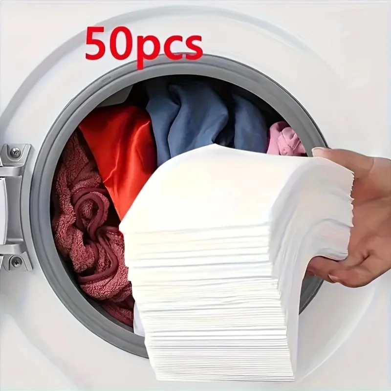 50Color Dye-Resistant Cloth for Laundry,No Chemical Composition,Mixed Laundry Anti-Penetration and Fade Protection,Universal Was