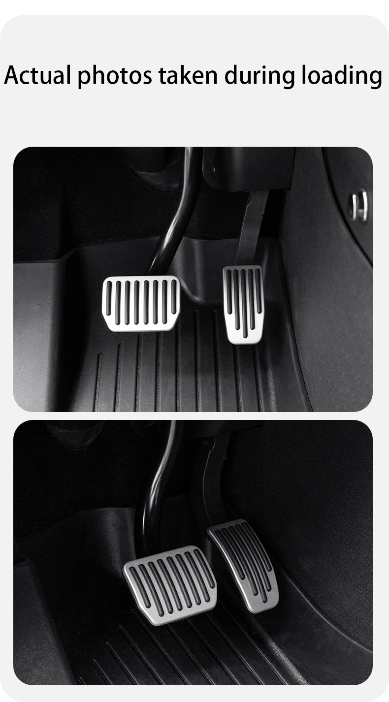 For Tesla Model Y L/Y Juniper 2026 Upgrade Foot Pedal Pads Non-slip Accelerator Brake Rest Performance Aluminum Mats Accessories