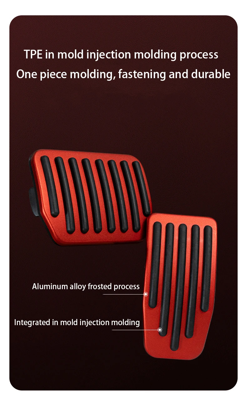For Tesla Model Y L/Y Juniper 2026 Upgrade Foot Pedal Pads Non-slip Accelerator Brake Rest Performance Aluminum Mats Accessories