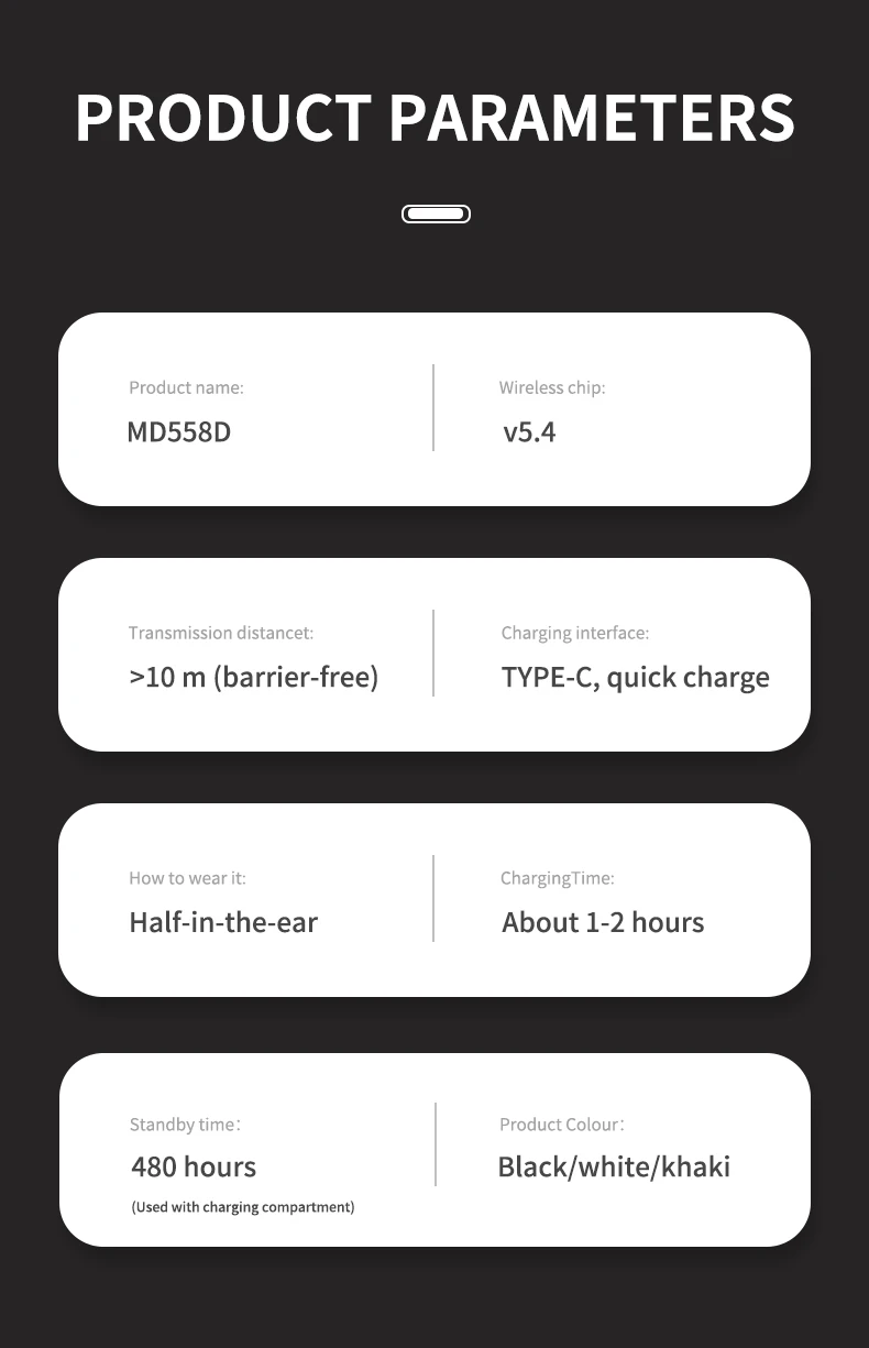 Waterproof Wireless Bluetooth 5.3 Headsets Mini headset Painless Call Noise Cancelling Thin Headphones Fit for Sleeping/Sports