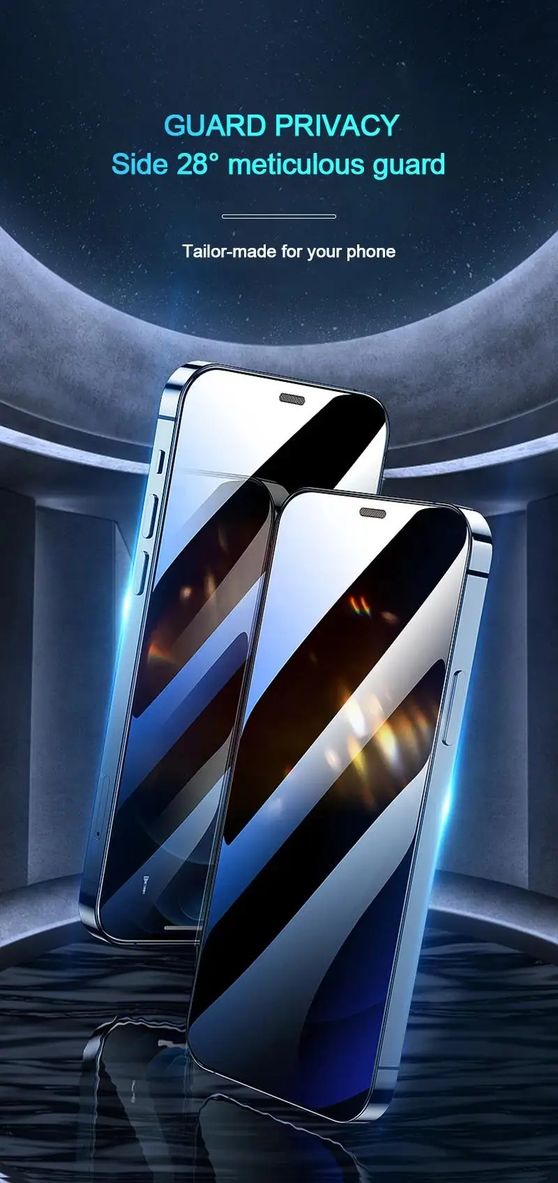 3PCS Anti-Spy Glass for IPhone 18 17 16 15 14 13 12 11 Pro Max Privacy Screen Protector for IPhone 13Mini 14Plus 14Pro Glass 16e
