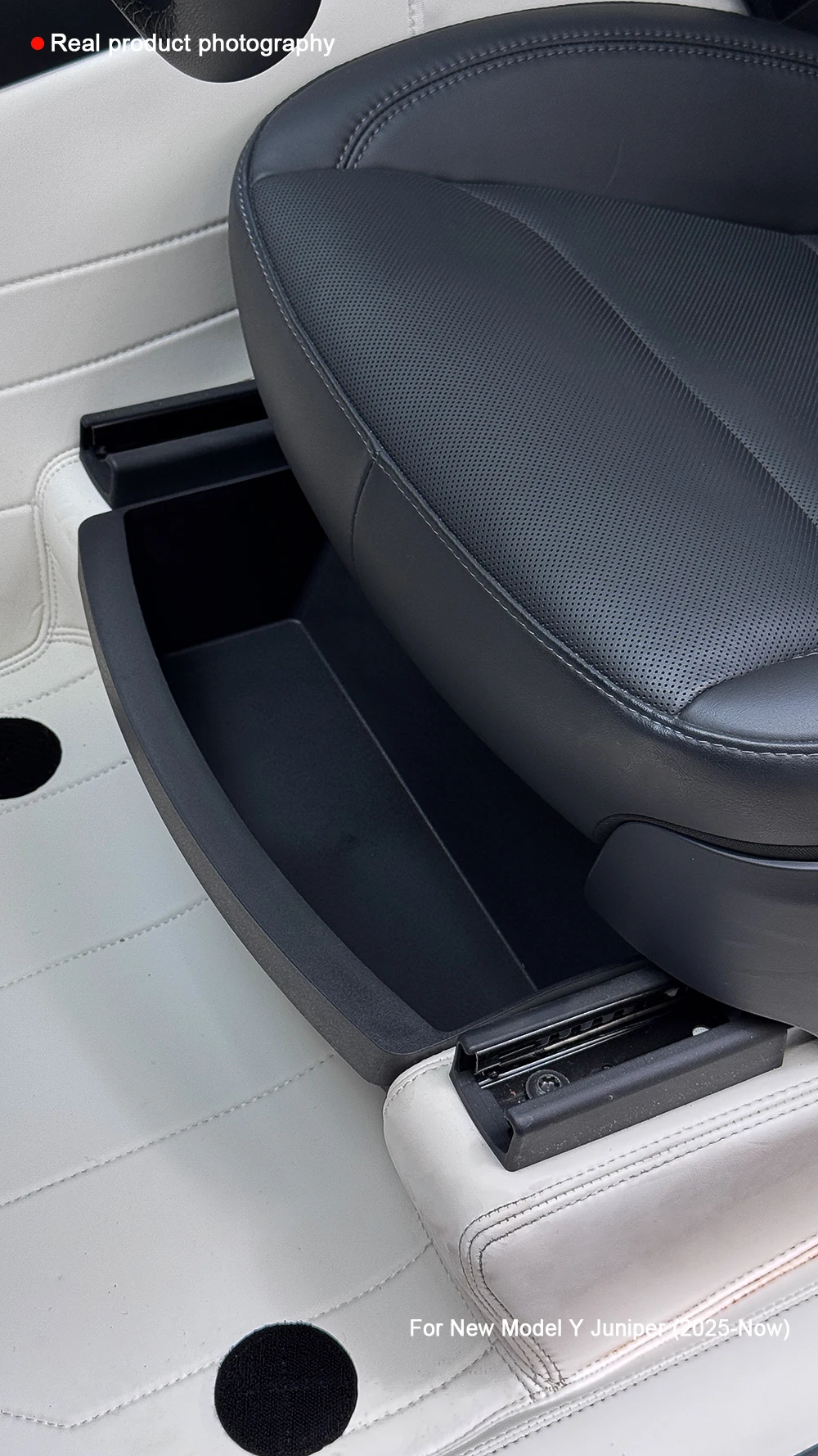 TEKSY For Tesla New Model Y 2025 2026 Launch Juniper Teslajuniper Front Seats Under Seat drawer TPE Storage Box