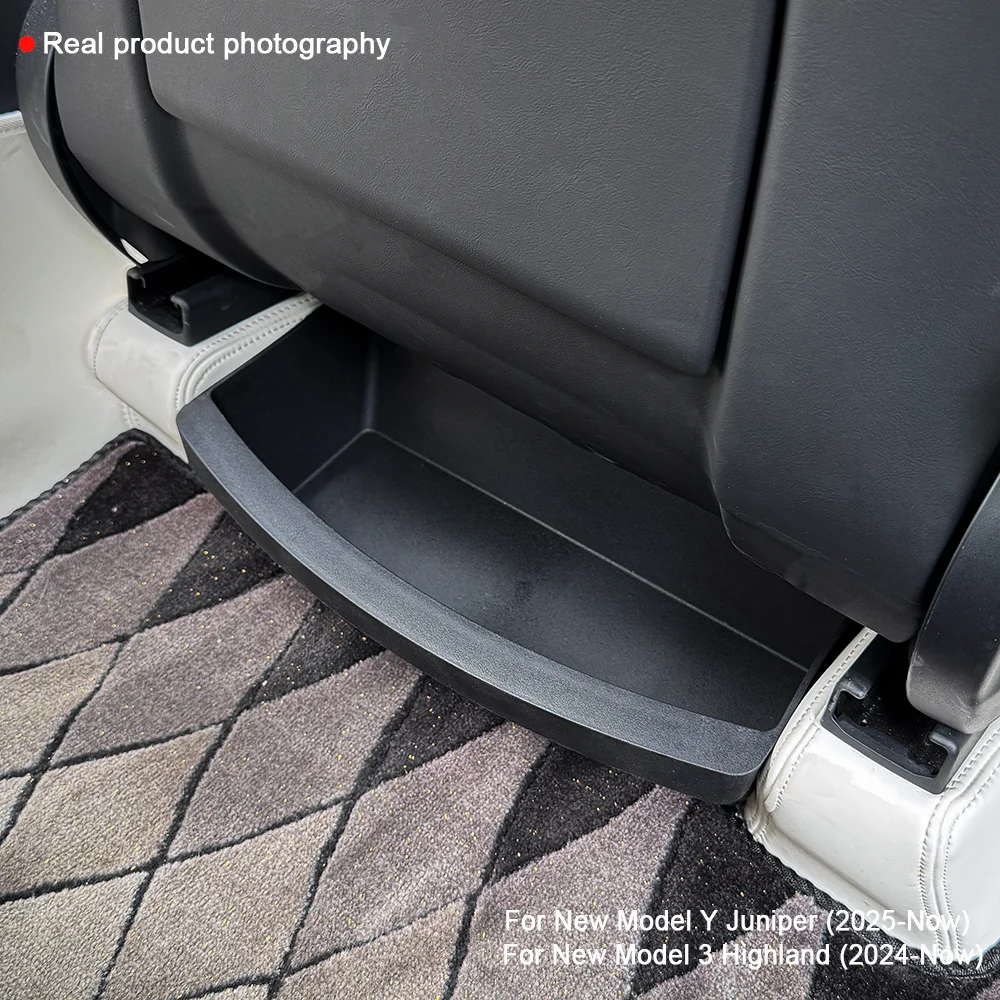 TEKSY For Tesla New Model Y 2025 2026 Launch Juniper Teslajuniper Front Seats Under Seat drawer TPE Storage Box
