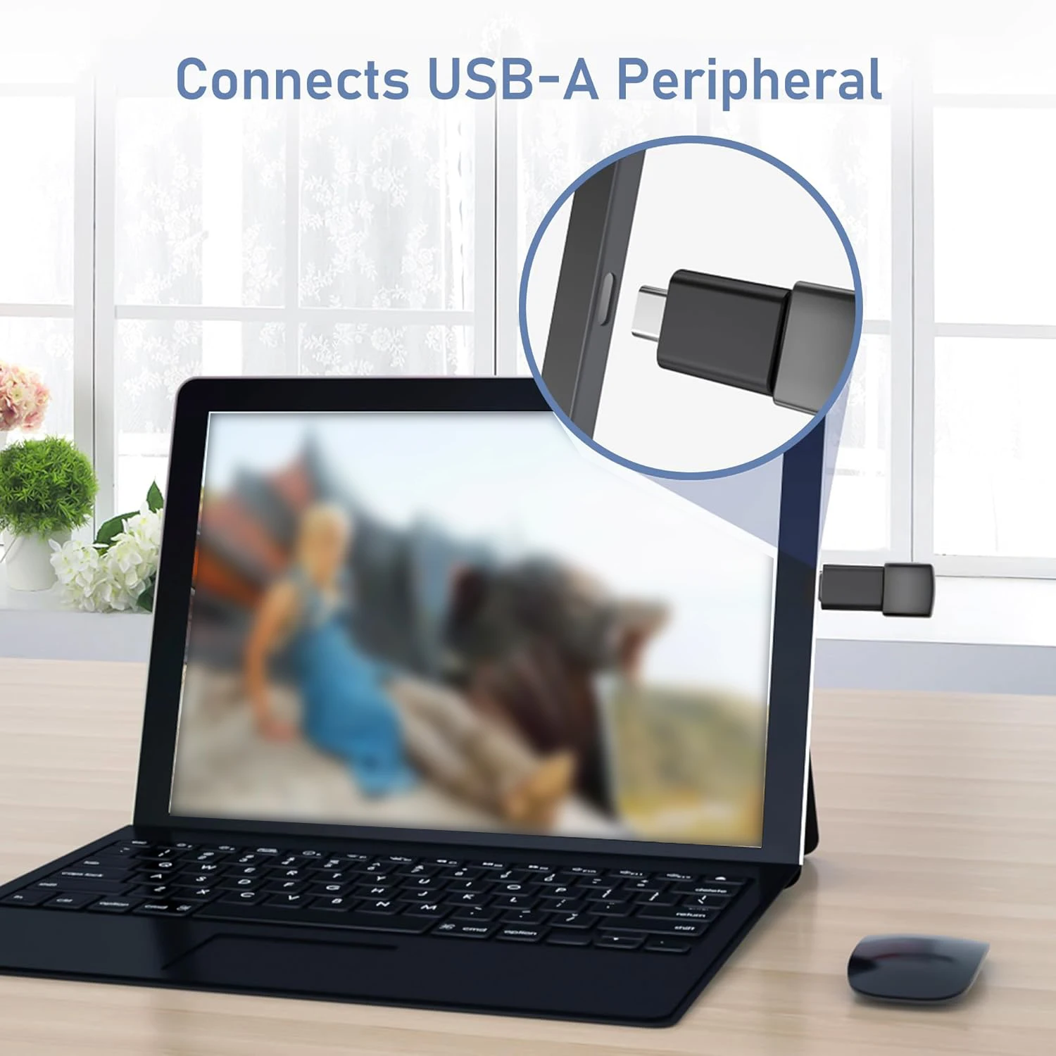 8pcs USB to USB C Adapter, USB Type C Female to USB Adapter, Micro USB to USB C Female Male Converter Connector, for Laptop Car