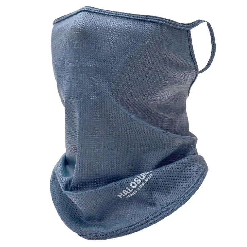 Ice Silk Full Face Mask Balaclava Summer Sun Protection Breathable UV Resistant Windproof for Cycling Hiking Outdoor Activities