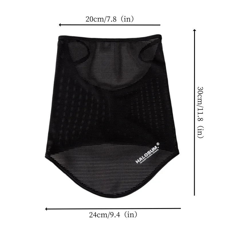 Ice Silk Full Face Mask Balaclava Summer Sun Protection Breathable UV Resistant Windproof for Cycling Hiking Outdoor Activities