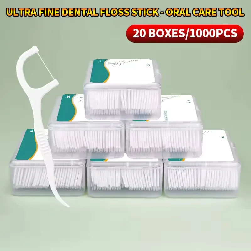 1/3/6/20 Box Portable Disposable Dental Floss Plastic Toothpick High-tension Dental Floss Stick Dental Floss Box ﻿Oral Care