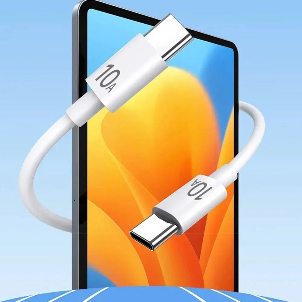 10A Type C To Type C Cable 120W Super Fast Charging Phone Charger USB C Data Cord For Samsung Xiaomi Huawei Quick Charger Cable