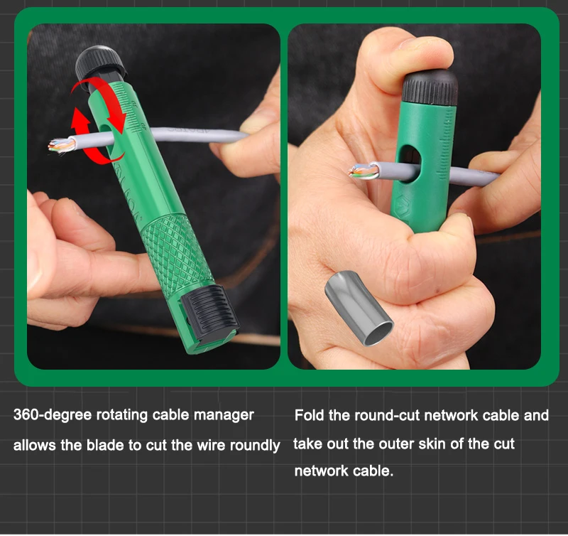 LAOA Professional Pen-Type Network Cable Straightener, Super Five, Six or Seven Types of Network Cable Splitter