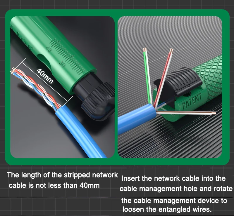 LAOA Professional Pen-Type Network Cable Straightener, Super Five, Six or Seven Types of Network Cable Splitter