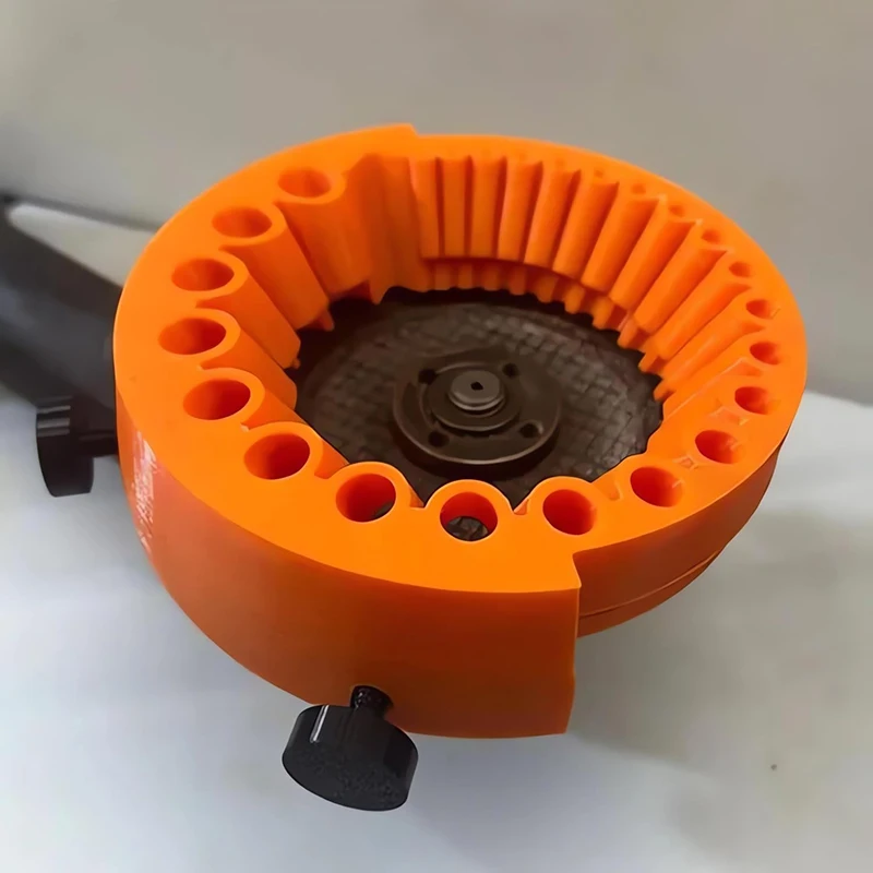 Anti-Stripping Angle Grinder Drill Bit Sharpener 2-13mm 20 Holes with Metal Thread Inserts Fit 115/125 Grinders Renew Old Bits