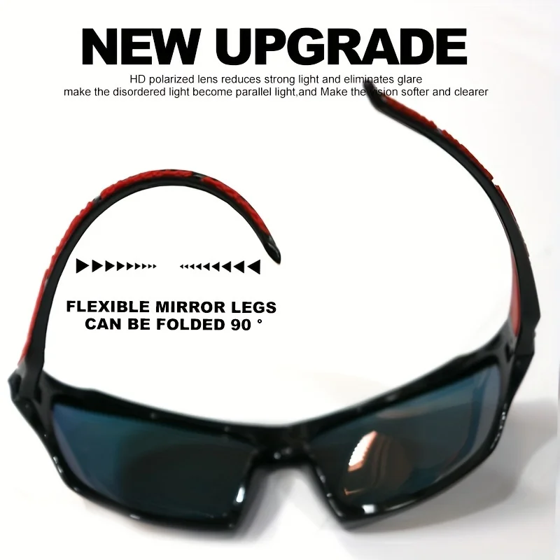 1/3PCS Sports Polarized Sunglasses for Men Lightweight Night Vision Male Shades Cycling Driving Fishing Fashion Mirror Sunglass